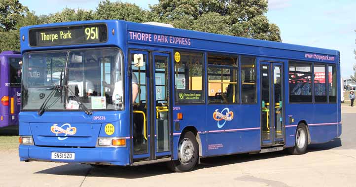 Sullivans Dennis Dart Plaxton Thorpe Park DPS576